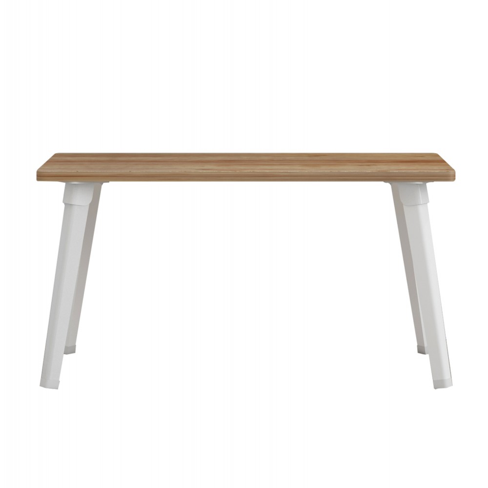 Βοηθητικό τραπέζι "BRITTA" πτυσσόμενο σε χρώμα φυσικό/λευκό 60x34x29