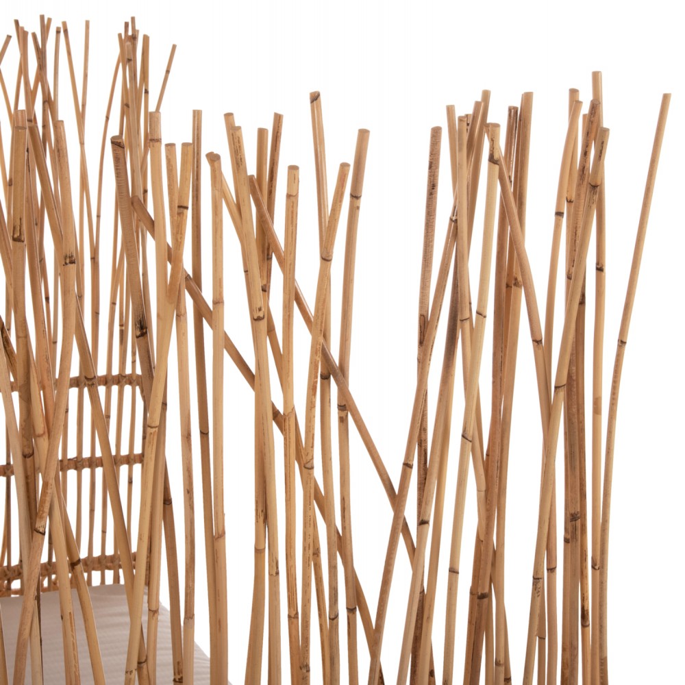 Καναπές εξωτερικού χώρου "ZEPHYR" από ραττάν σε φυσικό/μπεζ χρώμα 200x120x142