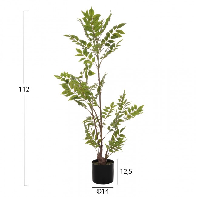 Διακοσμητικό συνθετικό δέντρο σε γλάστρα 112Υ