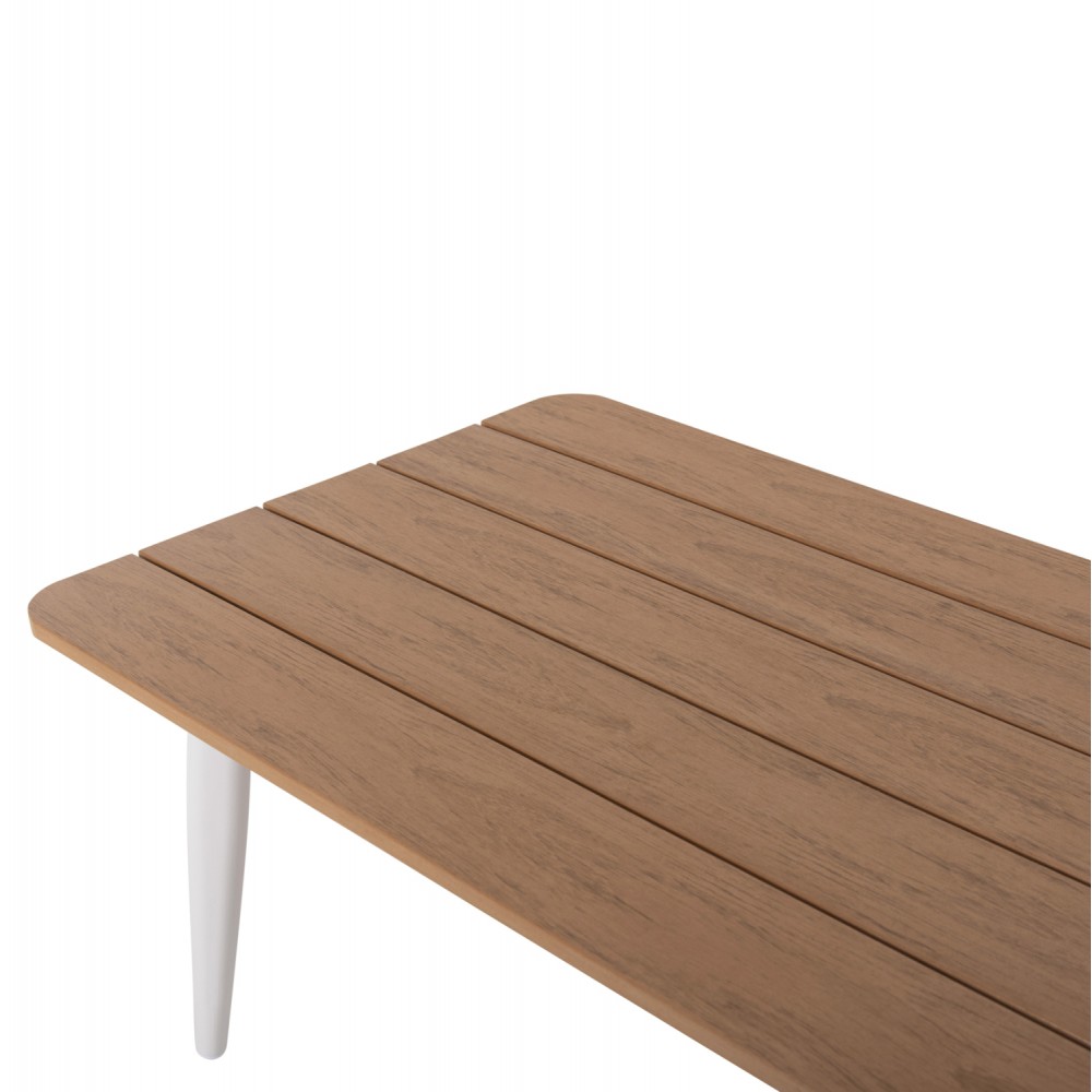 Σετ εξωτερικού χώρου "MAERLY" από αλουμίνιο σε λευκό/ανθρακί χρώμα 188.5x73x86