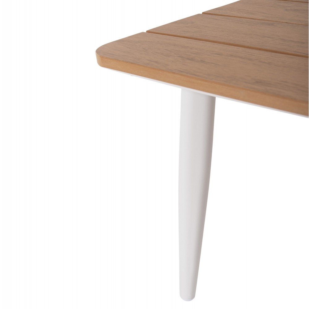 Σετ εξωτερικού χώρου "MAERLY" από αλουμίνιο σε λευκό/ανθρακί χρώμα 188.5x73x86