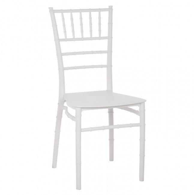 Καρέκλα "TIFFANY" από PP σε χρώμα λευκό 40x47x88,5