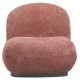 Πολυθρόνα "BEANY" από ύφασμα μπουκλέ σε χρώμα ροζ 85x82x77