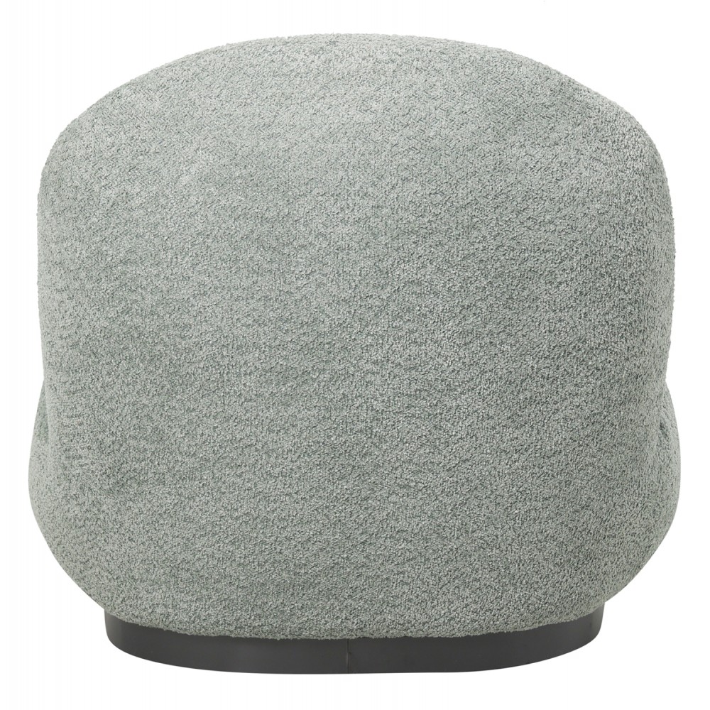 Πολυθρόνα "BEANY" από ύφασμα μπουκλέ σε χρώμα φυστκί 85x82x77