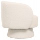Πολυθρόνα "KARLEN" από ύφασμα μπουκλέ σε χρώμα εκρού 78x81x77
