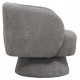 Πολυθρόνα "KARLEN" από ύφασμα μπουκλέ σε χρώμα γκρι 78x81x77