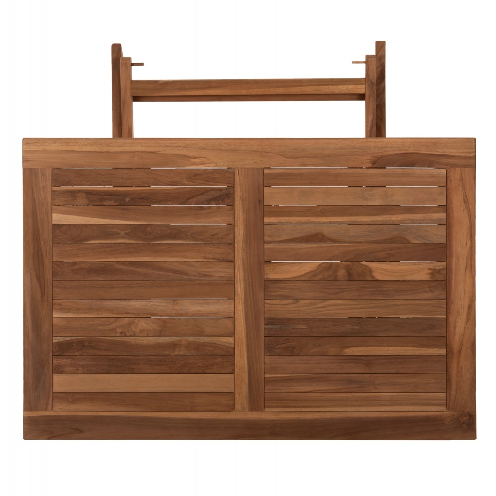 Σετ εξωτερικού χώρου "KENDALL" 4τμχ από ξύλο σε φυσικό χρώμα 120x80x75