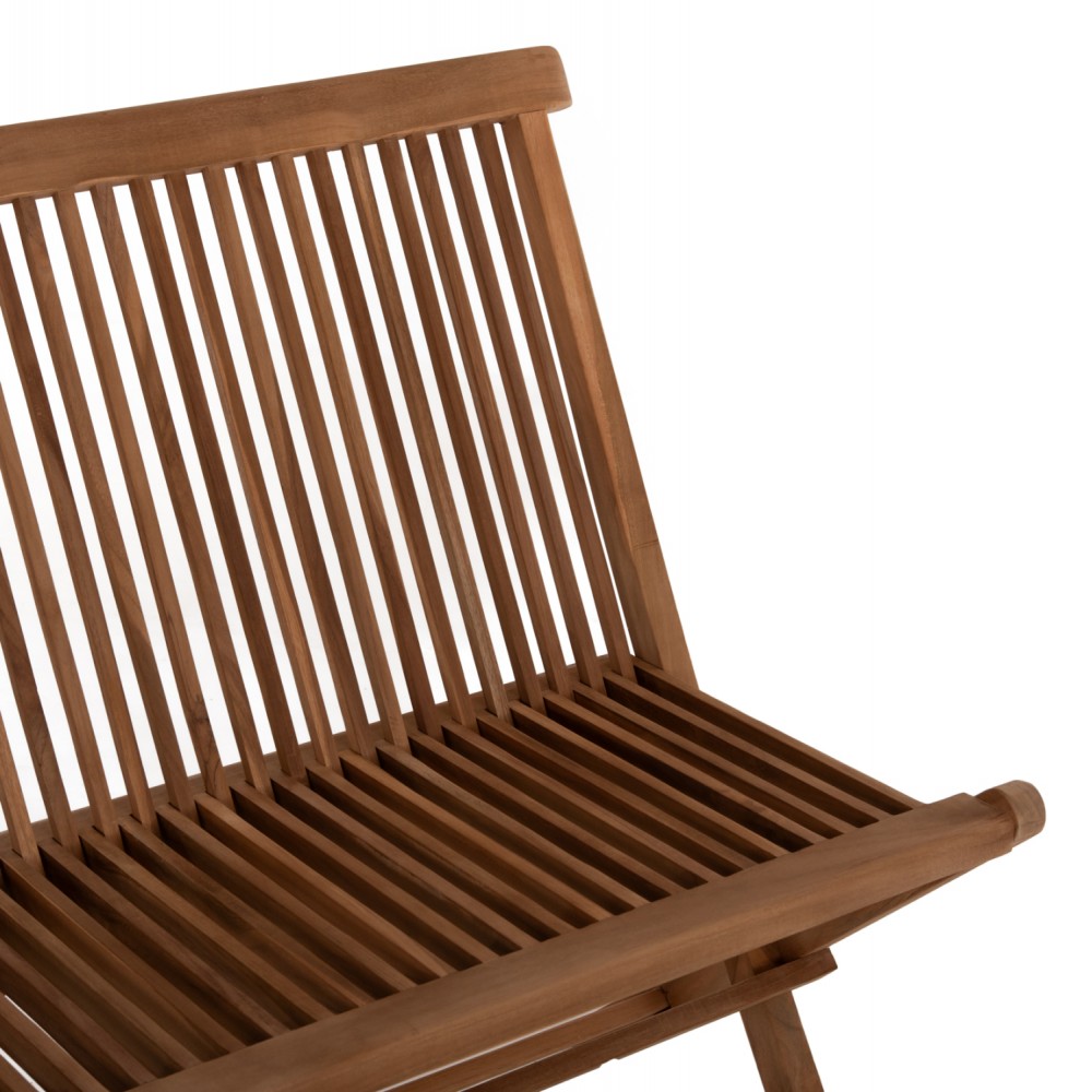 Σετ εξωτερικού χώρου "KENDALL" 6τμχ από ξύλο σε φυσικό χρώμα 120x80x75