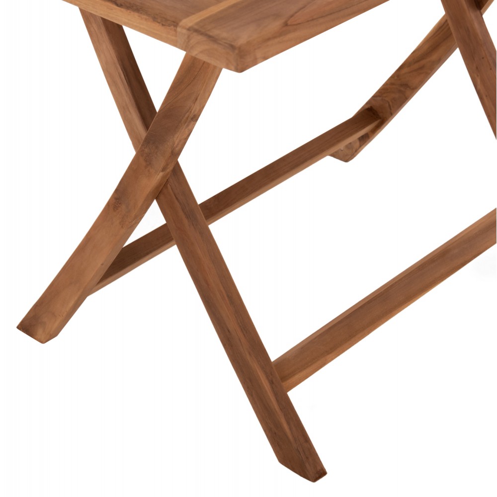 Σετ εξωτερικού χώρου "KENDALL" 6τμχ από ξύλο σε φυσικό χρώμα 120x80x75