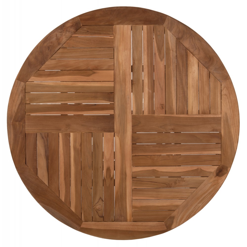 Σετ εξωτερικού χώρου "KENDALL" 5τμχ από ξύλο σε φυσικό χρώμα Φ106x73,5