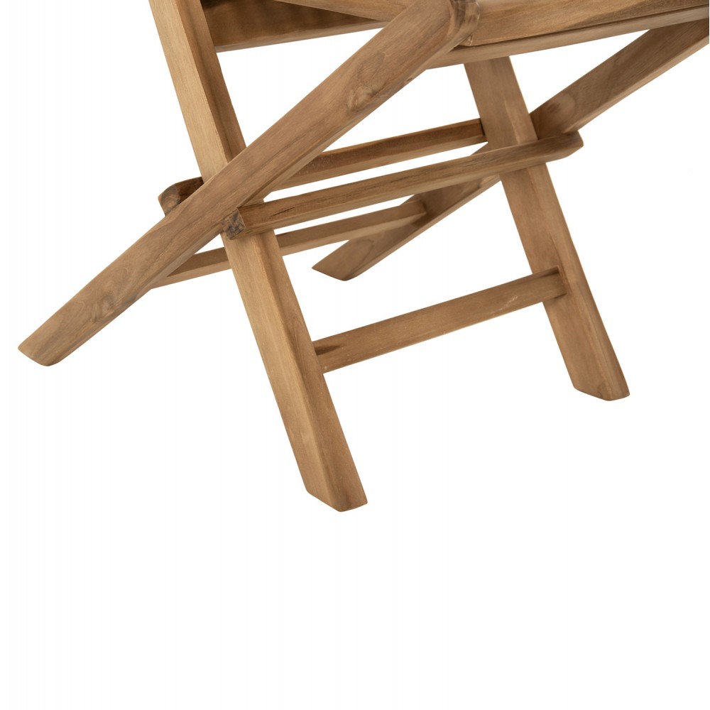 Σετ εξωτερικού χώρου "KENDALL" 5τμχ από ξύλο σε φυσικό χρώμα Φ106x73,5