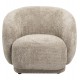 Πολυθρόνα "KARPEN" από ύφασμα μπουκλέ σε χρώμα μπεζ 93x87x78