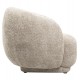 Πολυθρόνα "KARPEN" από ύφασμα μπουκλέ σε χρώμα μπεζ 93x87x78