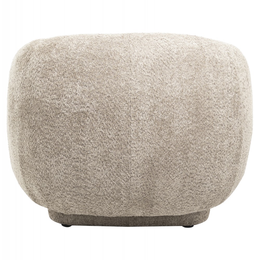 Πολυθρόνα "KARPEN" από ύφασμα μπουκλέ σε χρώμα μπεζ 93x87x78