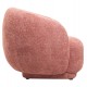 Πολυθρόνα "KARPEN" από ύφασμα μπουκλέ σε χρώμα ροζ 93x87x78