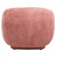 Πολυθρόνα "KARPEN" από ύφασμα μπουκλέ σε χρώμα ροζ 93x87x78