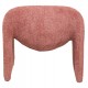 Πολυθρόνα "SPINER" από ύφασμα μπουκλέ σε χρώμα ροζ 81x64x74