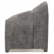 Πολυθρόνα "SPINER" από ύφασμα μπουκλέ σε χρώμα γκρι 81x64x74