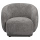 Πολυθρόνα "KARPEN" από ύφασμα μπουκλέ σε χρώμα γκρι 93x87x78