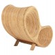 Πολυθρόνα "CURVY LOUNGE" από ραττάν σε φυσικό χρώμα 63x128x97