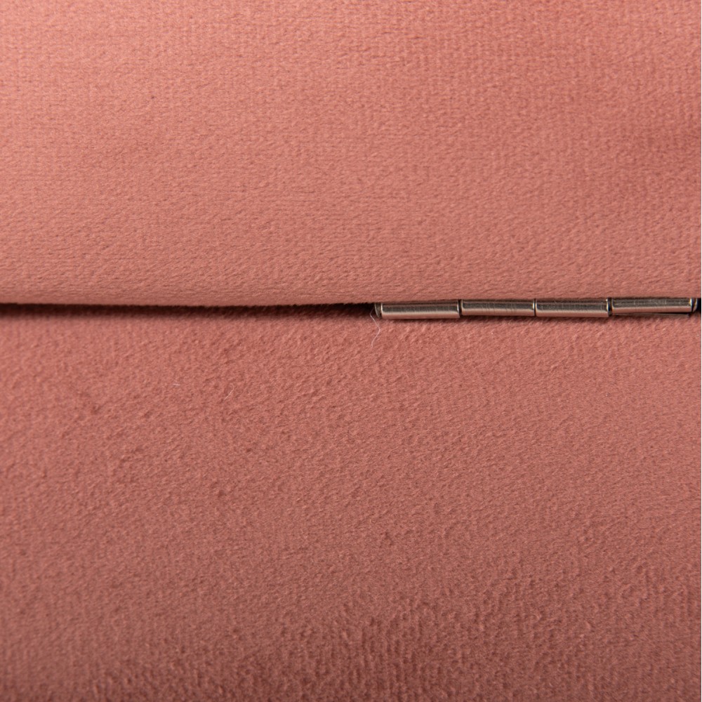 Σκαμπό-μπαούλο "PUNK" από βελούδο σε χρώμα σάπιο μήλο 90x50x52