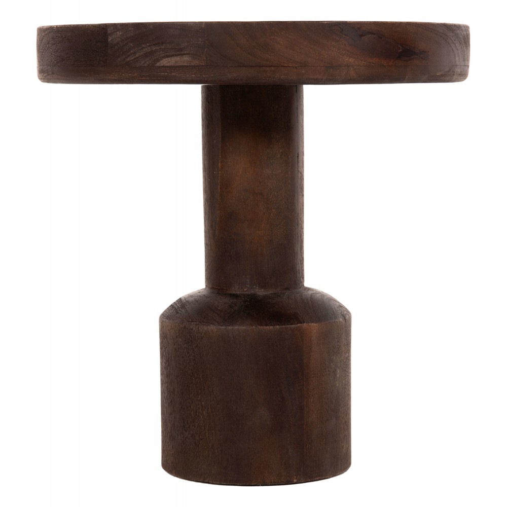 Τραπέζι σαλονιού  "CRAMM" από ξύλο σε χρώμα σκούρο καφέ Φ45x47