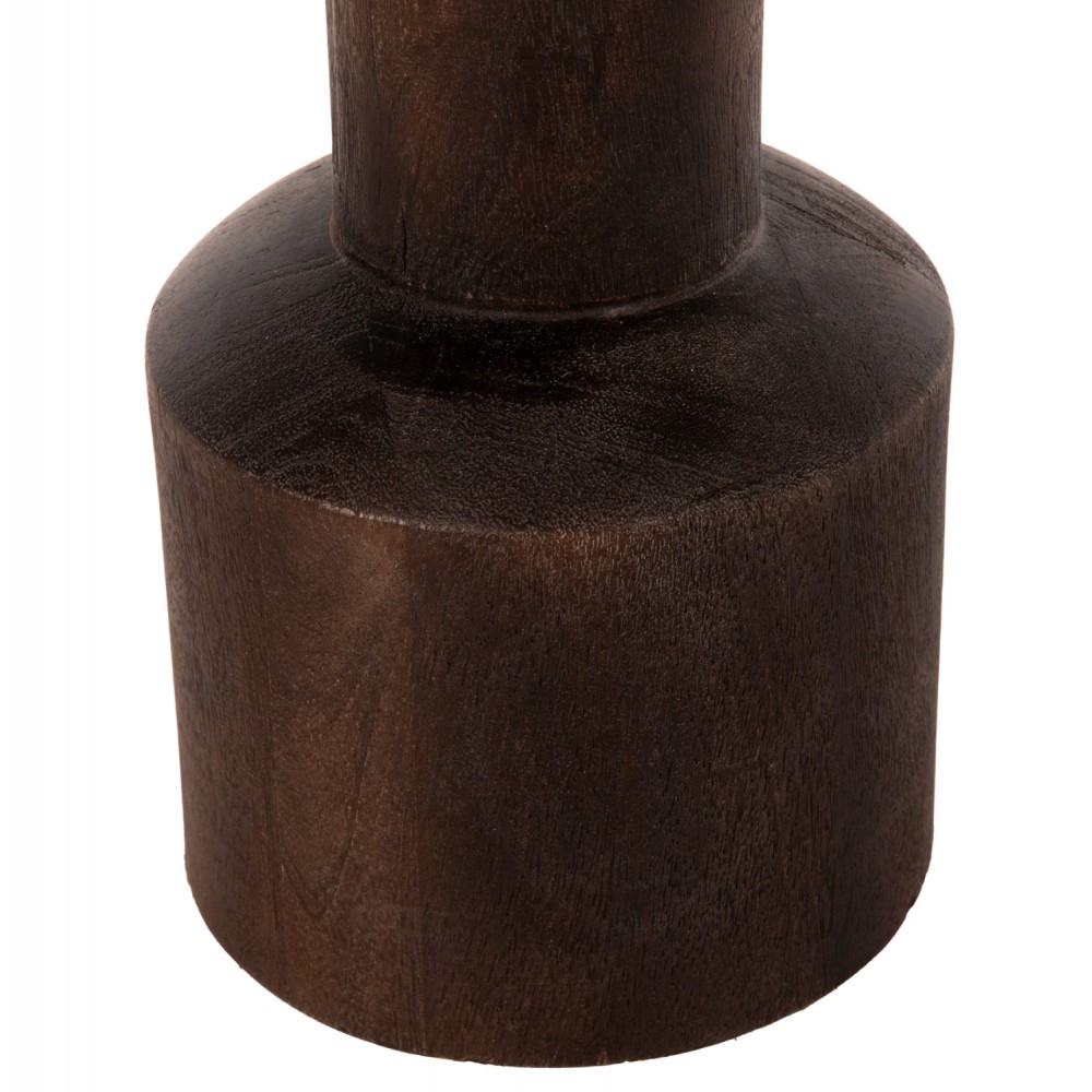 Τραπέζι σαλονιού  "CRAMM" από ξύλο σε χρώμα σκούρο καφέ Φ45x47