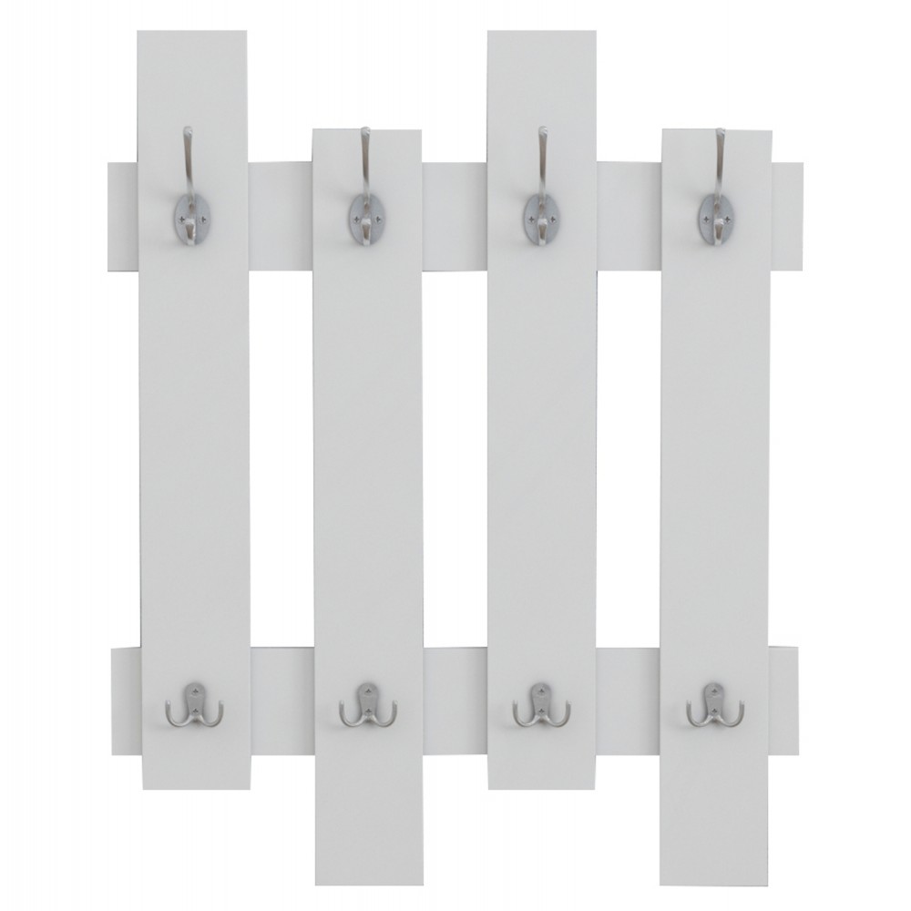 Κρεμάστρα εισόδου "WESSON" σε λευκό χρώμα 64x4x79