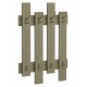 Κρεμάστρα εισόδου "WESSON" σε χρώμα olive green 64x4x79