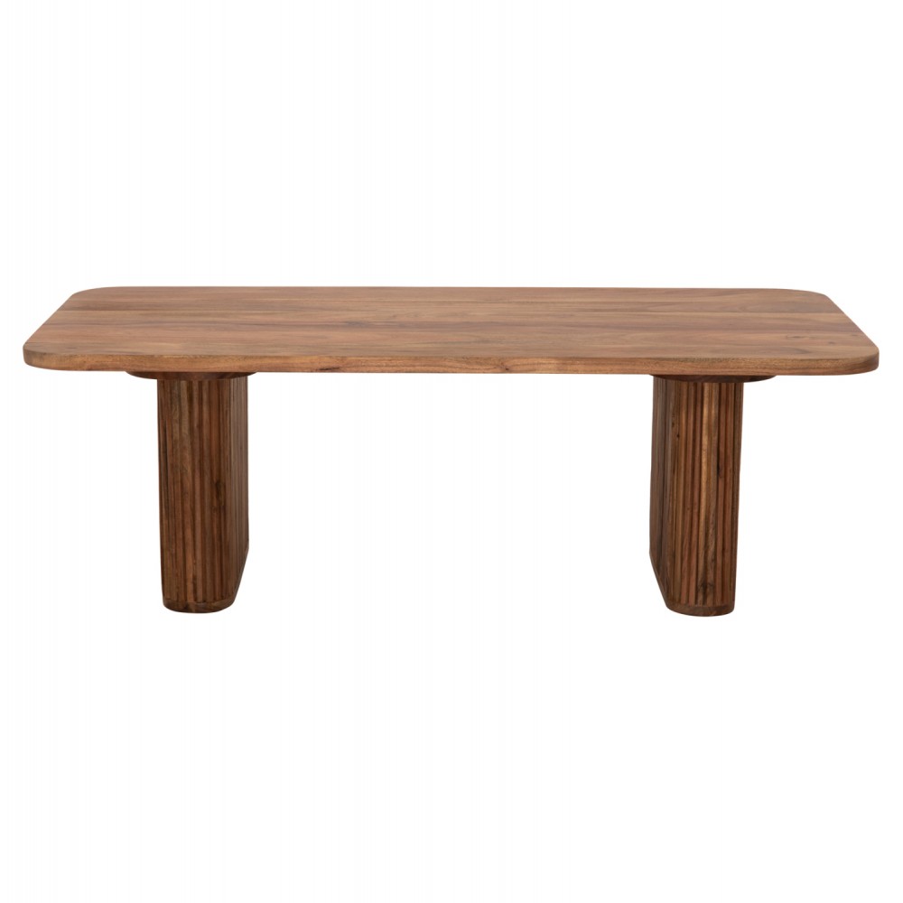 Τραπέζι σαλονιού "GROOT" από ξύλο σε χρώμα φυσικό 120x60x40