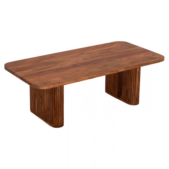 Τραπέζι σαλονιού "GROOT" από ξύλο σε χρώμα φυσικό 120x60x40