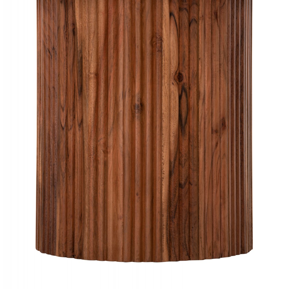 Τραπέζια σαλονιού σετ 2τμχ "RAJJEH" σε χρώμα φυσικό Φ50x60