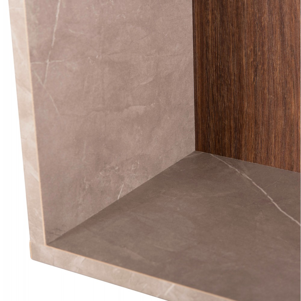 Σύνθεση τηλεόρασης "EDELIE" σε χρώμα φυσικό/γκρι 150x29,5x120