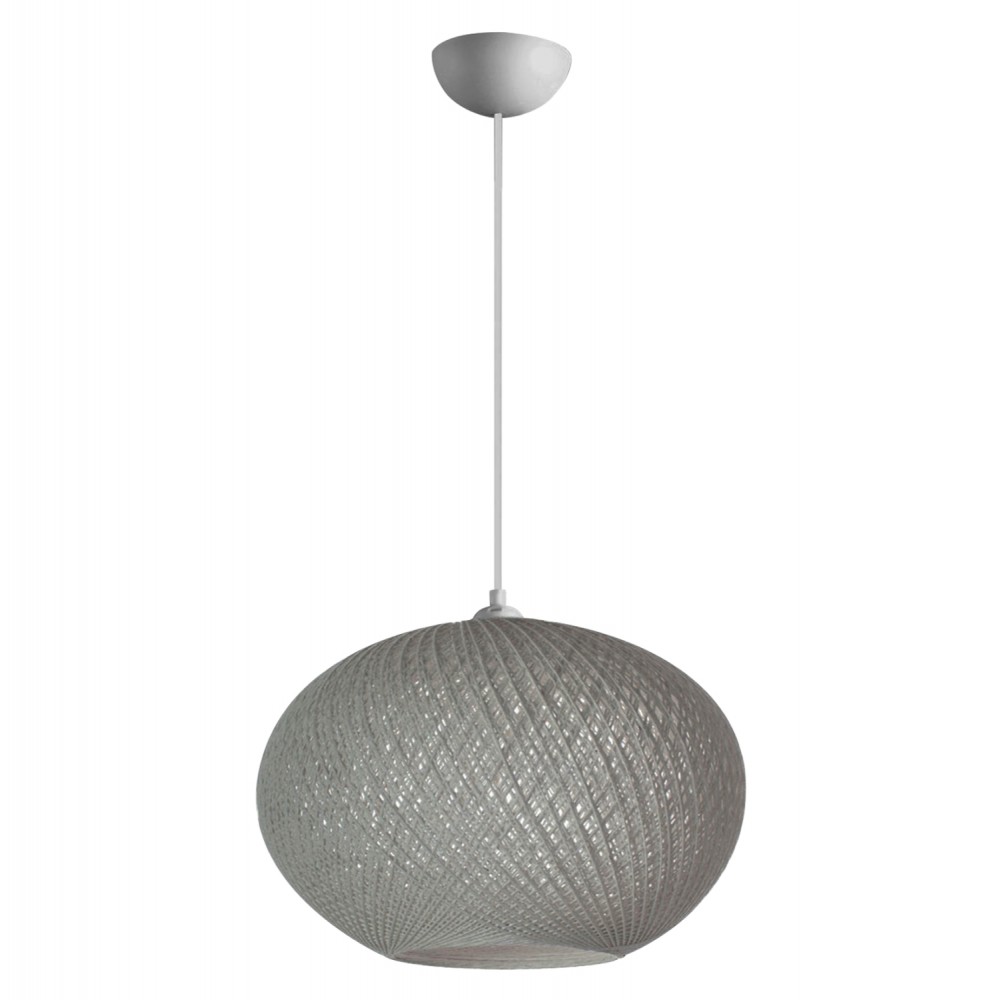 Φωτιστικό οροφής από σχοινί σε χρώμα γκρι Φ40x70