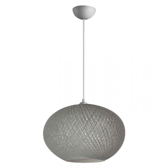 Φωτιστικό οροφής από σχοινί σε χρώμα γκρι Φ40x70