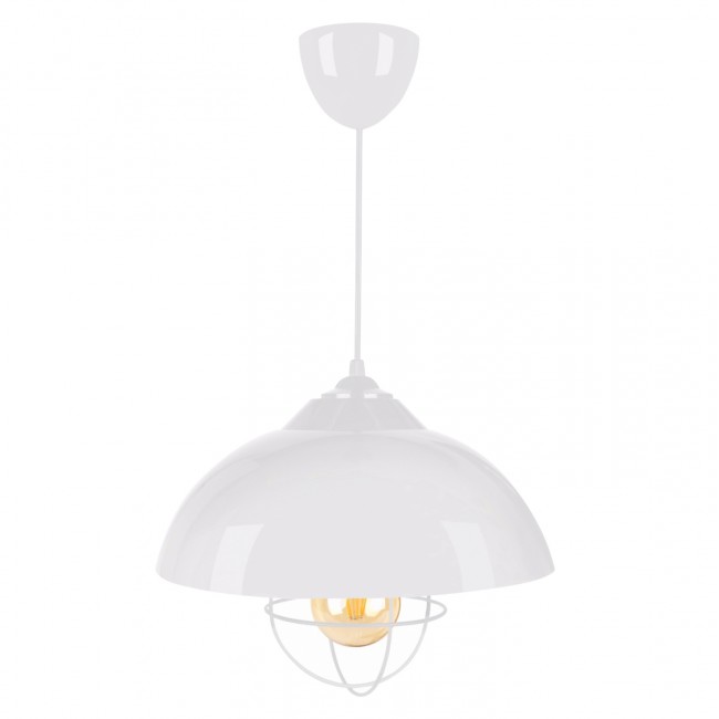 Φωτιστικό οροφής από μέταλλο σε χρώμα λευκό 30x25x60-70