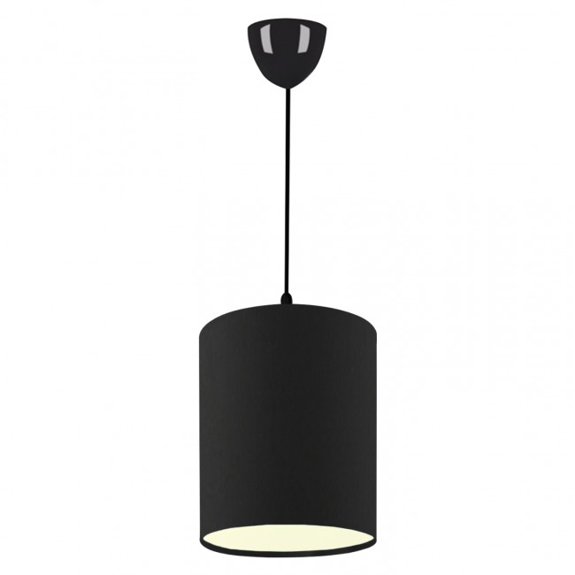 Φωτιστικό οροφής από ύφασμα σε χρώμα μαύρο 19x25x70