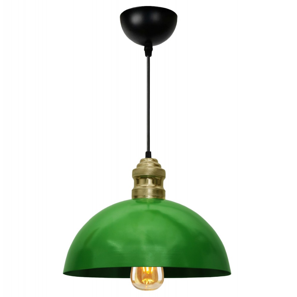 Φωτιστικό οροφής από μέταλλο σε πράσινο/μαύρο χρώμα 23x12x70