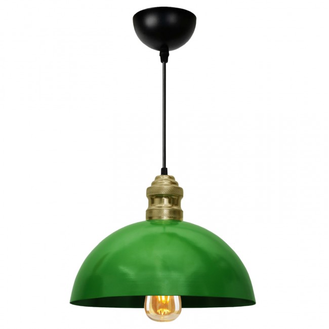 Φωτιστικό οροφής από μέταλλο σε πράσινο/μαύρο χρώμα 23x12x70