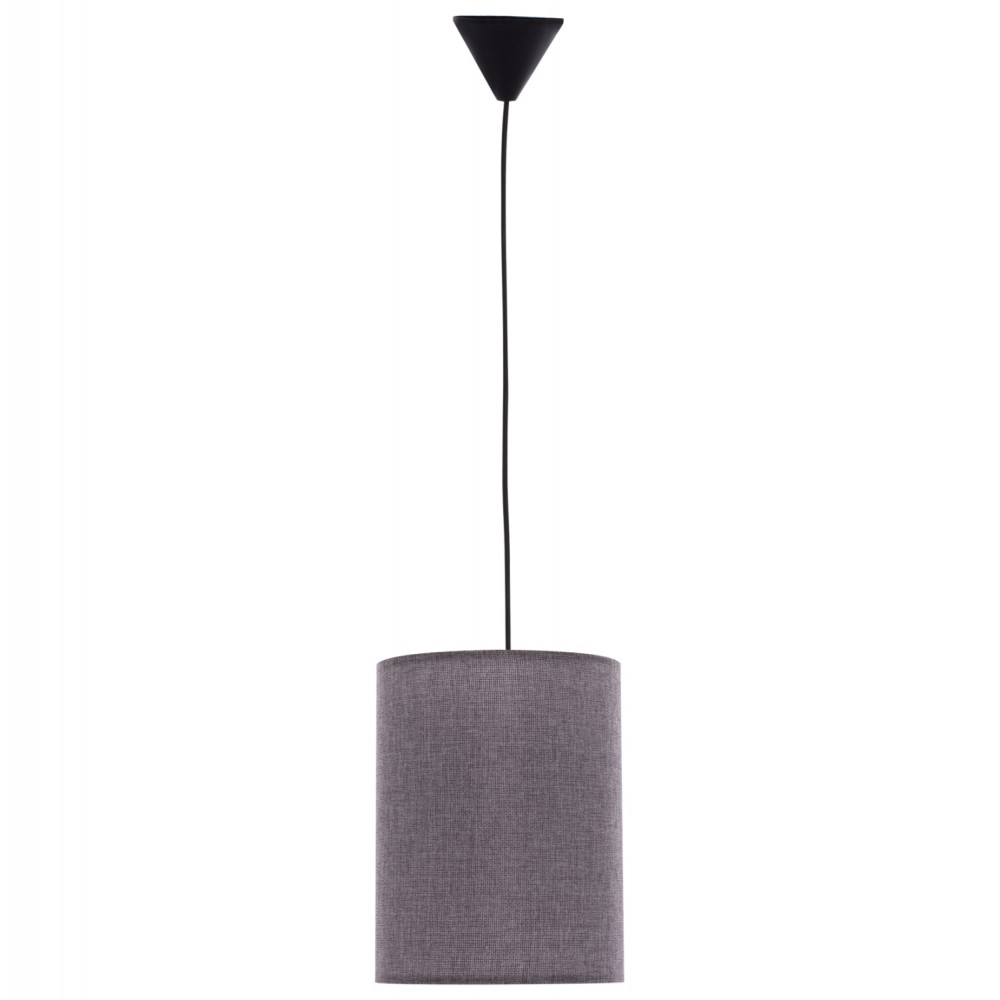 Φωτιστικό οροφής από ύφασμα σε γκρί χρώμα Φ19x70