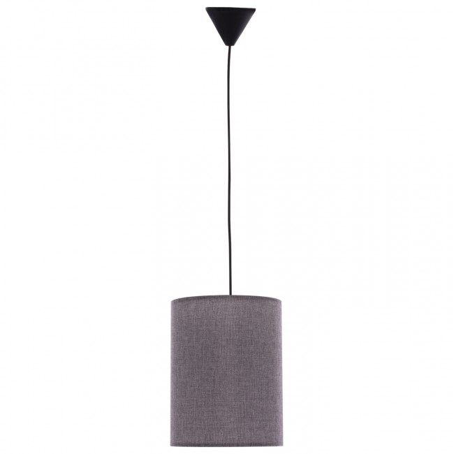 Φωτιστικό οροφής από ύφασμα σε γκρί χρώμα Φ19x70