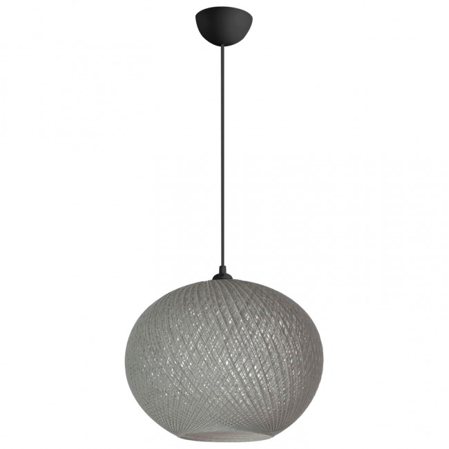 Φωτιστικό οροφής από σκοινί σε γκρι χρώμα Φ20Χ70