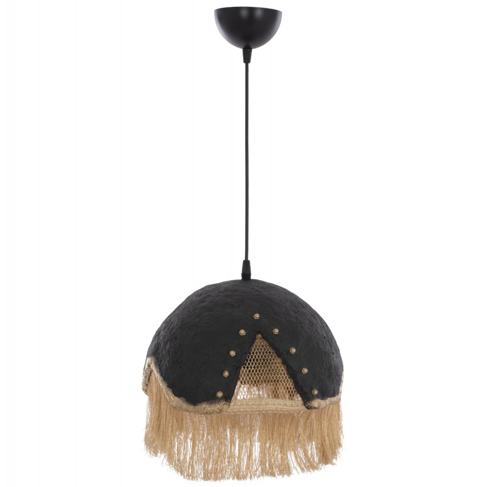 Φωτιστικό μονόφωτο από μέταλλο σε μαύρο χρώμα Φ30x70