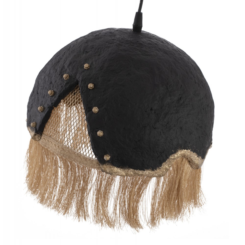 Φωτιστικό μονόφωτο από μέταλλο σε μαύρο χρώμα Φ30x70