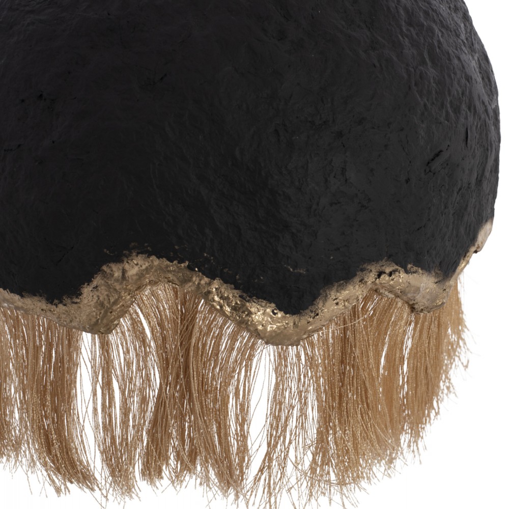 Φωτιστικό μονόφωτο από μέταλλο σε μαύρο χρώμα Φ30x70