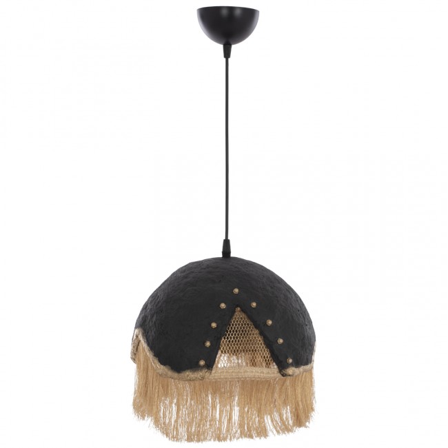 Φωτιστικό μονόφωτο από μέταλλο σε μαύρο χρώμα Φ30x70