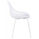 Καρέκλα "LIO" από PP/μέταλλο σε λευκό χρώμα 52x53x82