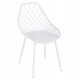 Καρέκλα "LIO" από PP/μέταλλο σε λευκό χρώμα 52x53x82