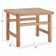 Σκαμπό-τραπέζι "KOLI" από ξύλο σε φυσικό χρώμα 60x40x45