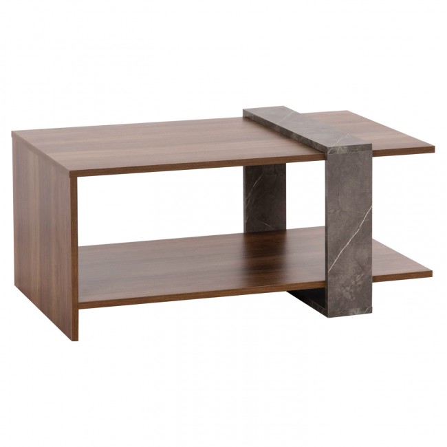 Τραπέζι σαλονιού "WILMA" σε χρώμα φυσικό/γκρι 80Χ50Χ35